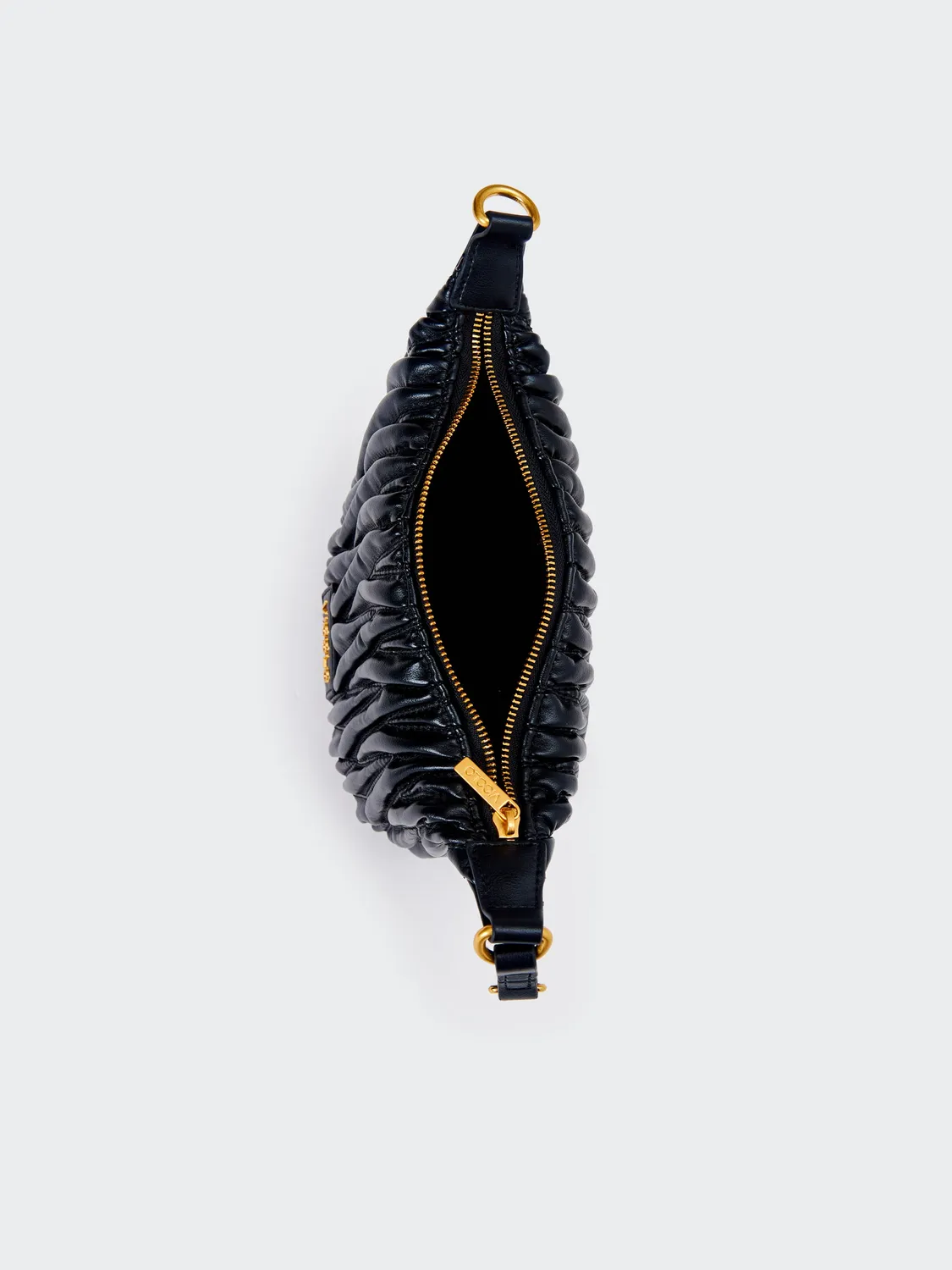 Vicolo Hook Borsa Trapuntata Puffy Nera Unica