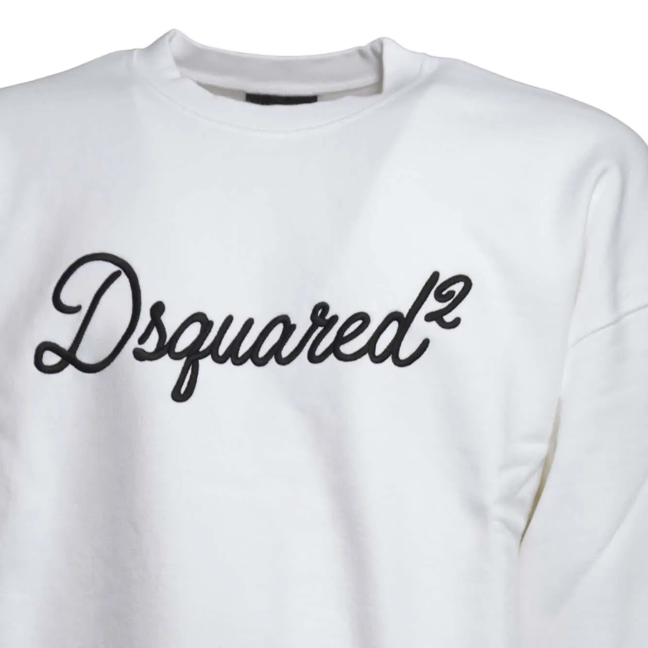 Dsquared2 S74GU0928D25029 felpa bianca relax fit