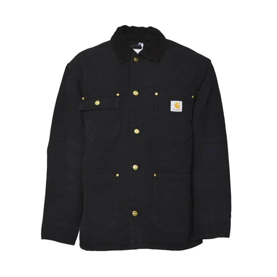 Carhartt Wip I035613 giubbino nero OG chore coat