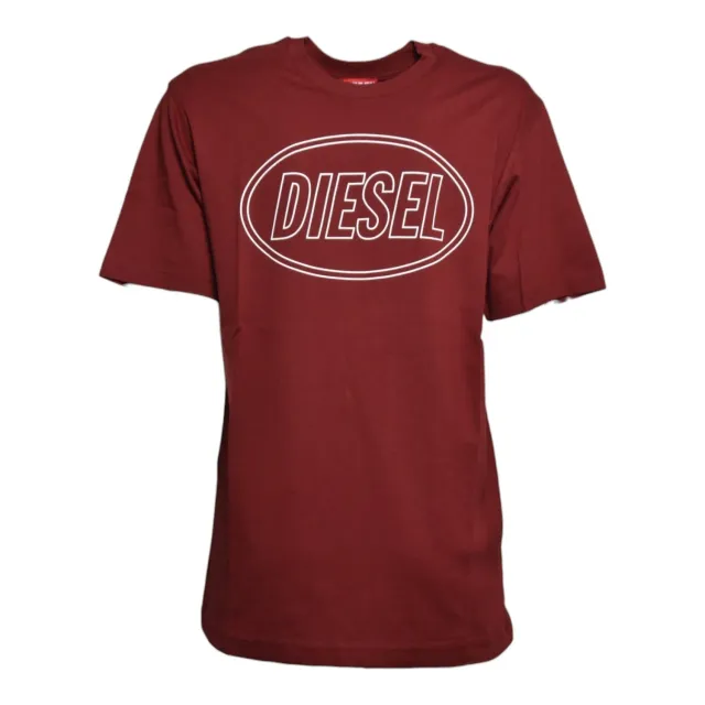 Diesel Junior J025820GRAI T-shirt Cotone Bordeaux 14A