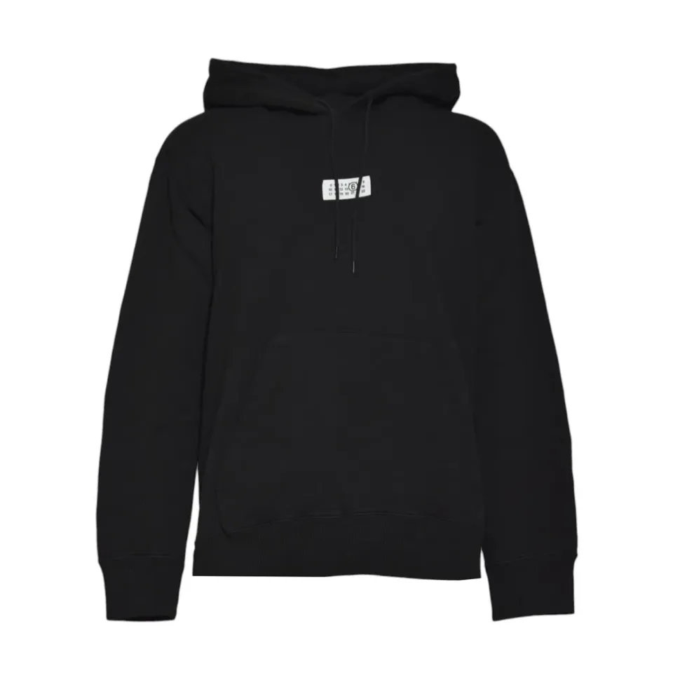 MM6 Maison Margiela SH0GU0033M25025 felpa nera cotone