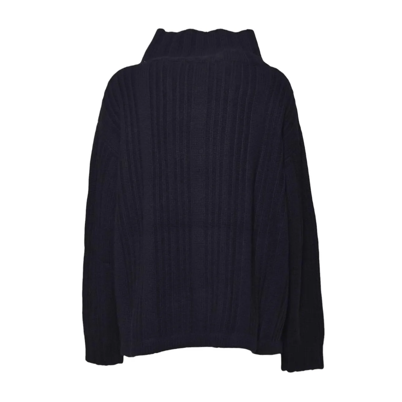Max Mara Vitalba dolcevita blu L lana cashmere