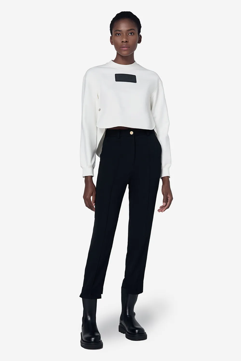 PORTS 1961 felpa White Snowfall bianco ottico