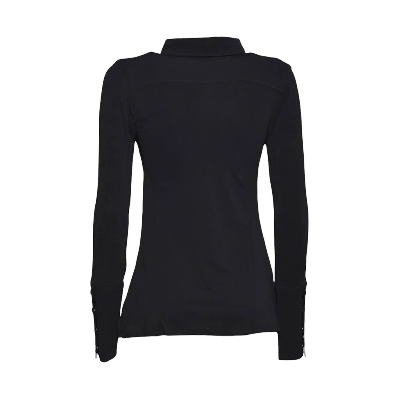Courregès 326JCH145JS0145 camicia nera jersey 2 tasche