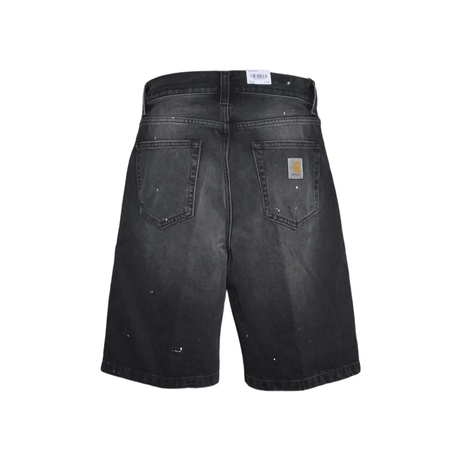Carhartt WIP Landon I037028 bermuda nero lavato cotone