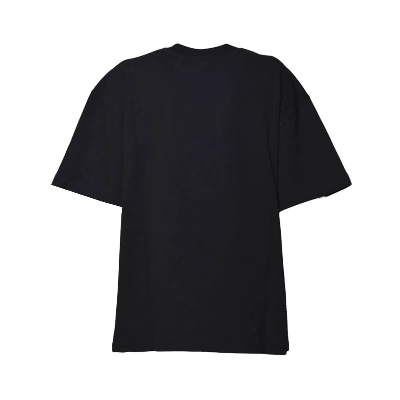 Jil Sander J03GC0137 t-shirt cotone nero logo tono su tono
