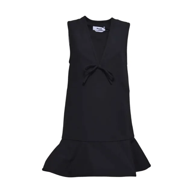 MSGM Flash 3941MDA06257608 abito nero poliestere
