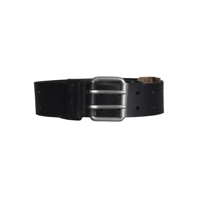 Carhartt WIP I036105 Double Script cintura nera pelle