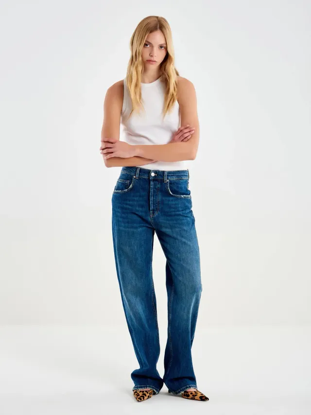Vicolo Jeans Relaxed Fit Adriana Blu