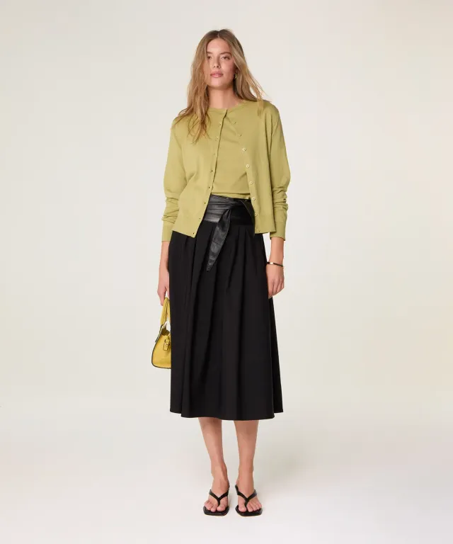 Rodier Twin-Set Cotone Verde Pistacchio Maglia Fine