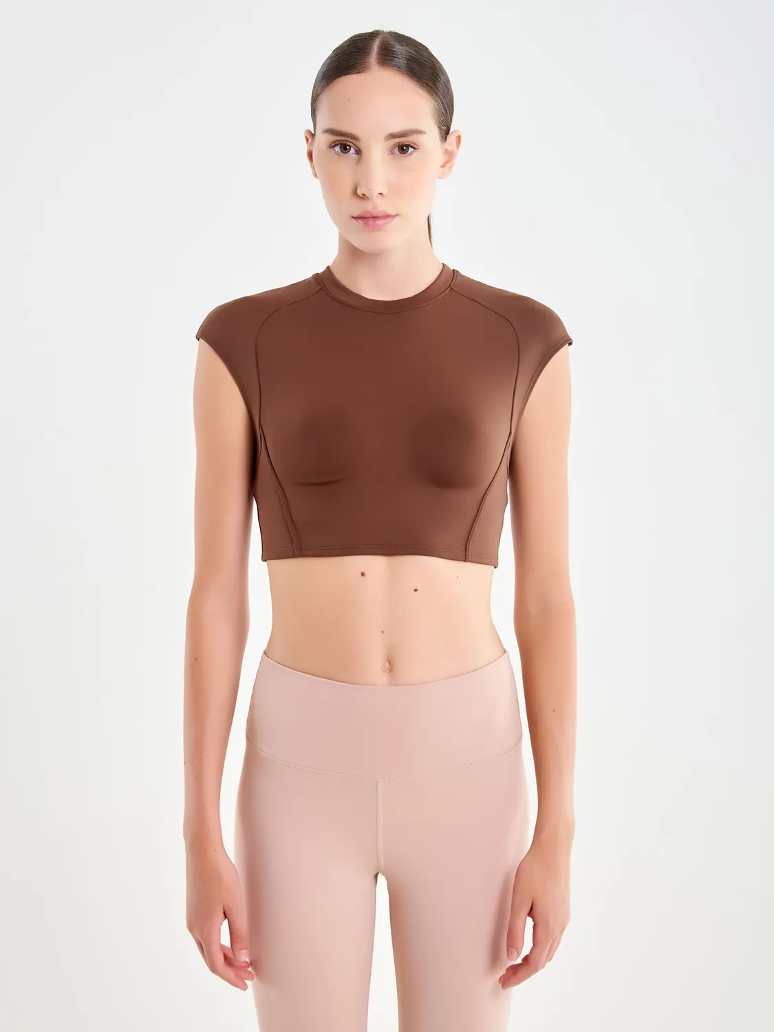 VICOLO Top Smanicato Tecnico Modellante Tabacco L