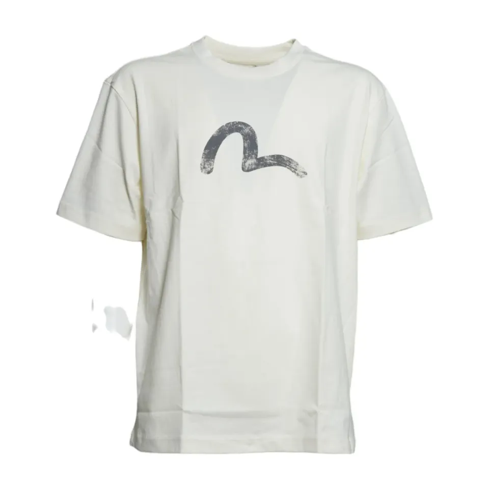 Evisu 2EAEJM6TS6098 T-Shirt Uomo Ecrù Seagull