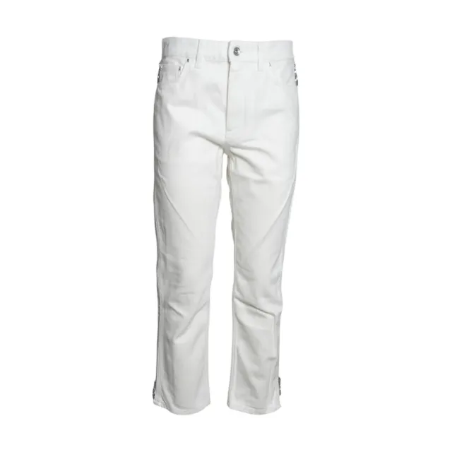 Rabanne 26PCPA067CO0526 jeans denim bianco