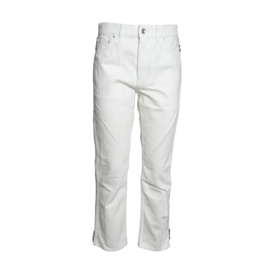 Rabanne 26PCPA067CO0526 jeans denim bianco