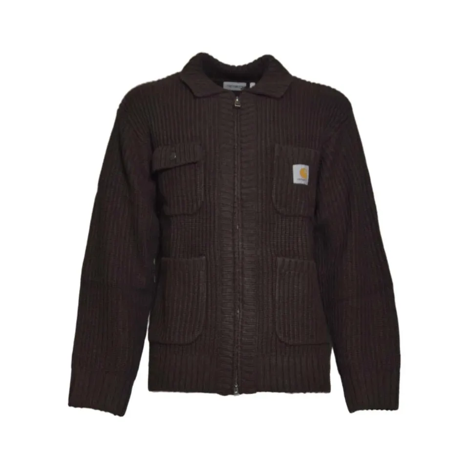 Carhartt WIP I035399 Chore giubbino marrone knit
