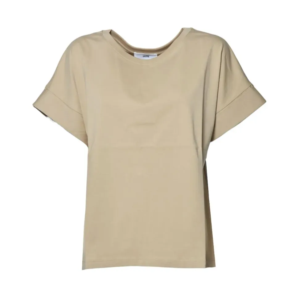 Solotre M1D0125 t-shirt beige cotone jersey