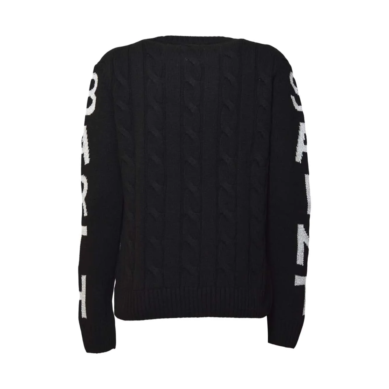 Saint Barth Malmojr maglione girocollo nero lana 14A