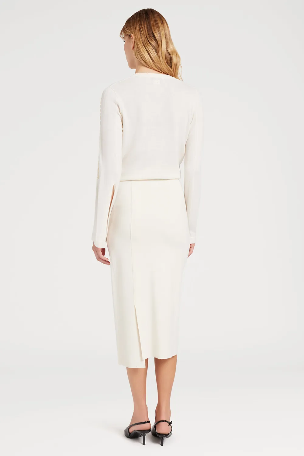 Ports 1961 Side Buttons gonna bianca avorio M
