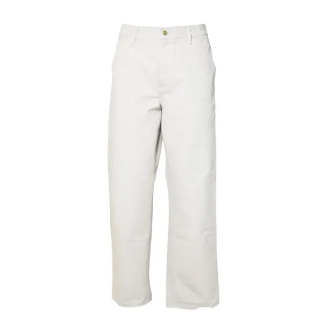 Carhartt Wip Single Knee I034798 pantalone uomo beige tela