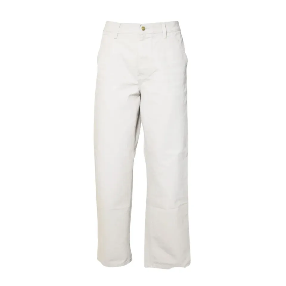 Carhartt Wip Single Knee I034798 pantalone uomo beige tela