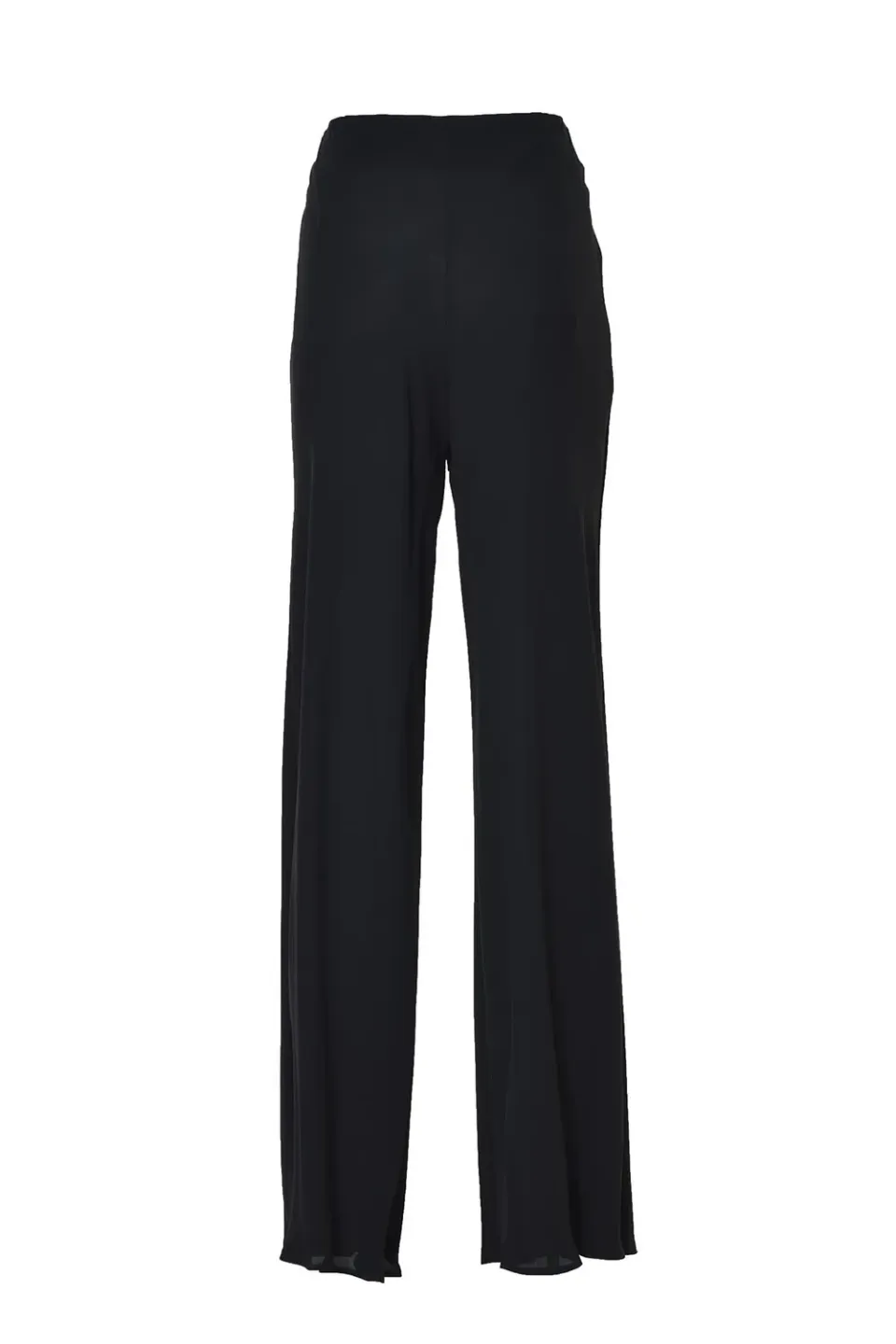 Alberta Ferretti A03070119 pantalone flare nero viscosa