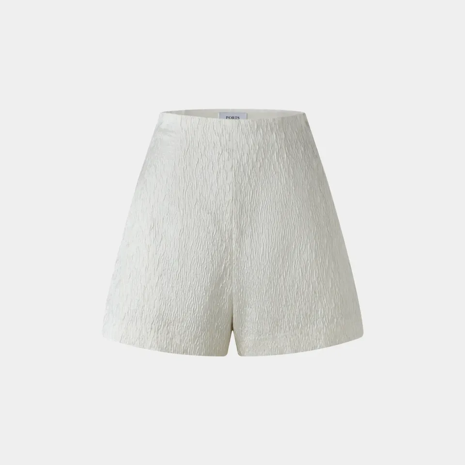 Ports LU8P010XWE012 shorts crema vita alta linea A