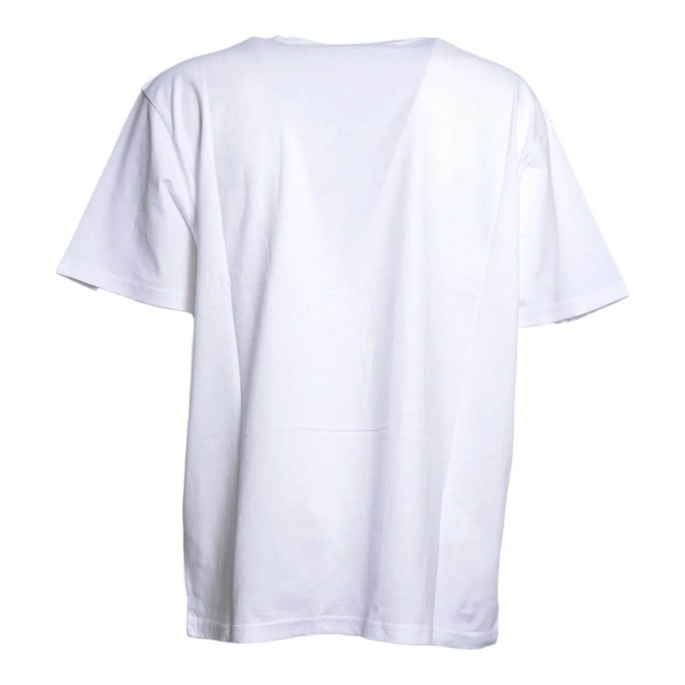 GCDS Band Logo Tonal Z0MLQC109 T-shirt Bianca