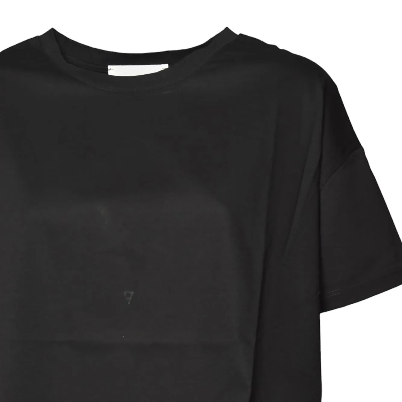 Solotre M1D0165 t-shirt boxy donna nero cotone