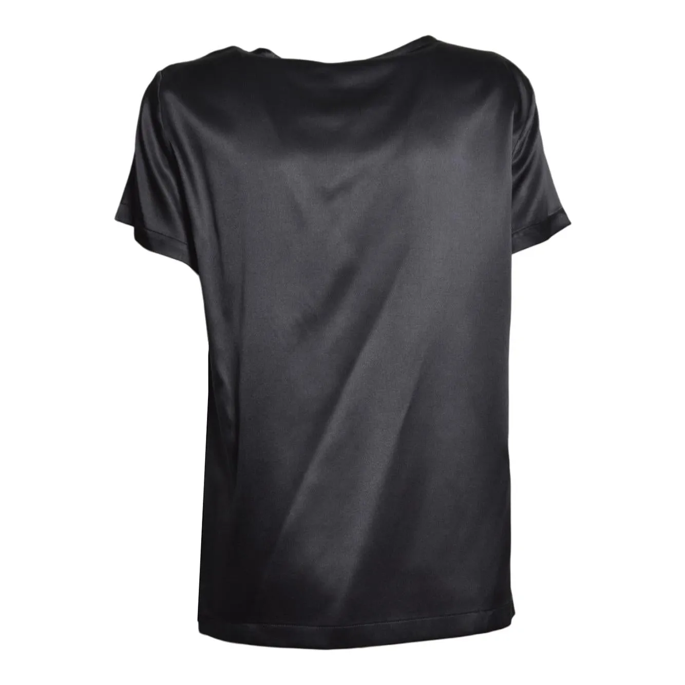 Solotre M1AB0173 t-shirt seta nera