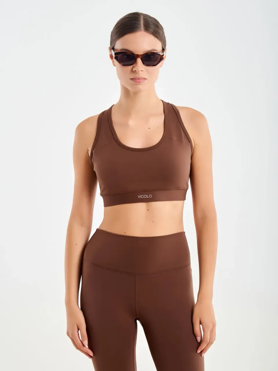 Vicolo Vogatore Top Cropped Tabacco Modellante
