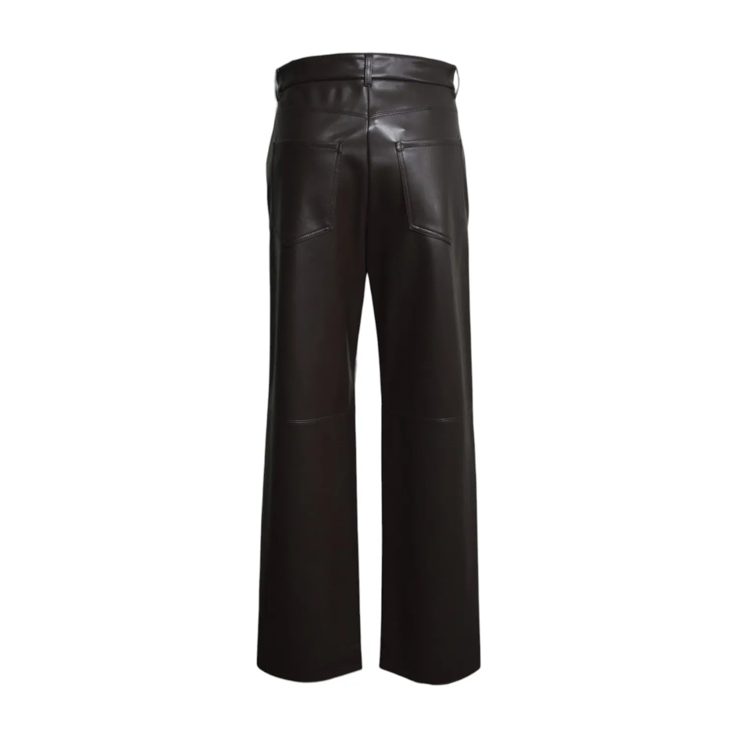 S Max Mara Sospiro pantalone pelle marrone XS-L