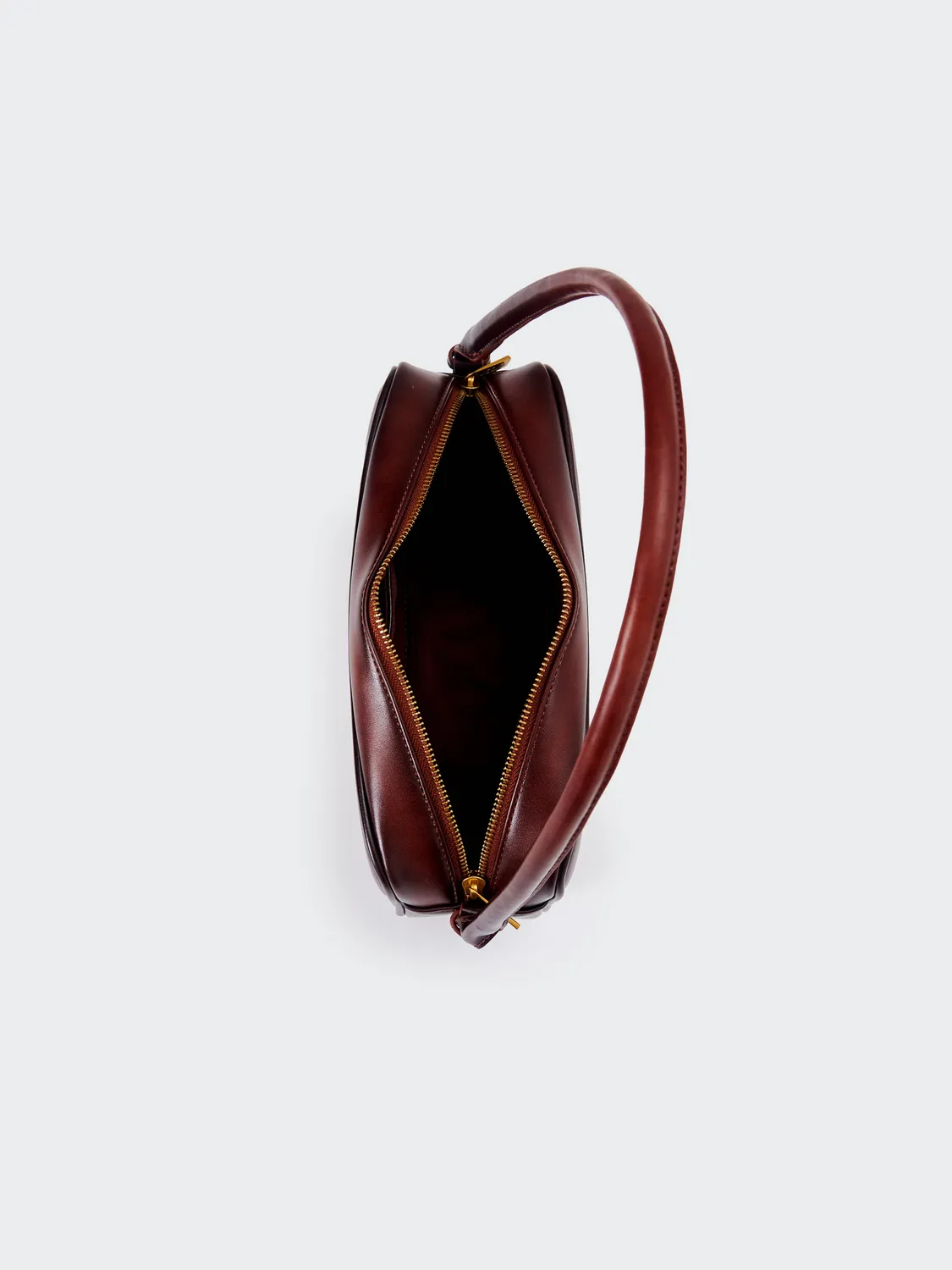Vicolo Trunk bauletto nero-marrone in ecopelle a spalla