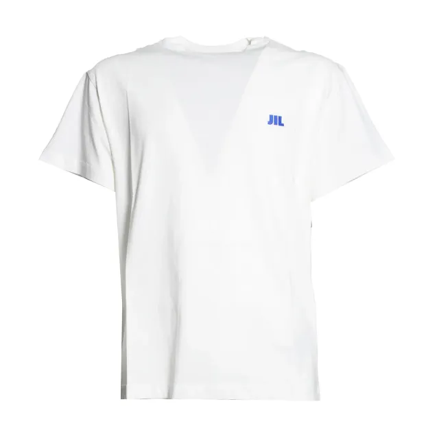 Jil Sander J22GC0283J45048 T-Shirt Panna Cotone