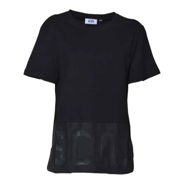 GCDS B1XM2316JG8 T-shirt Nera Nylon Regular