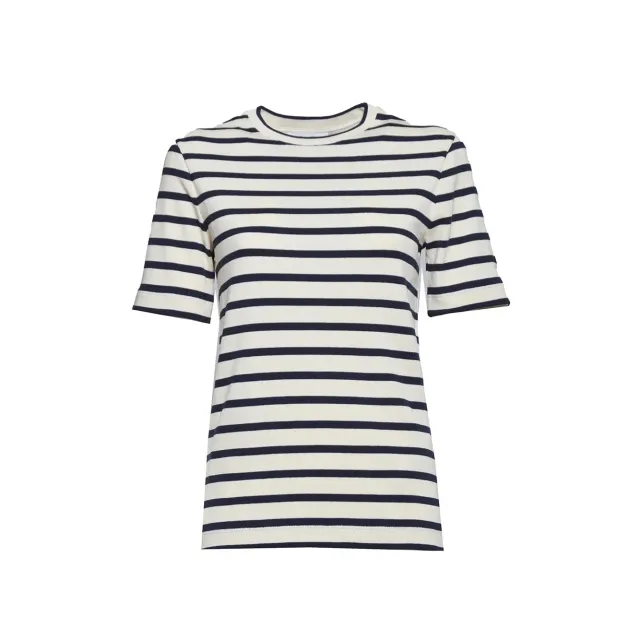 Jil Sander J40GC0111J46497 t-shirt righe bianco nero