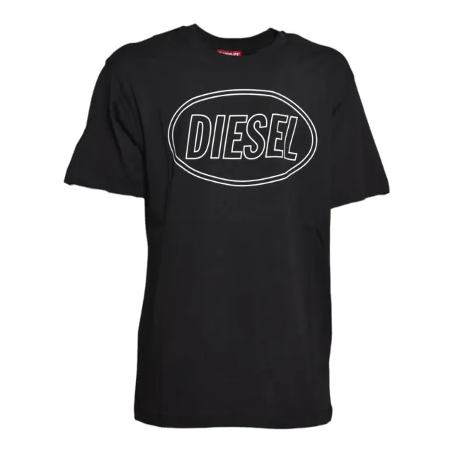 Diesel Junior J025820GRAI t-shirt cotone nera
