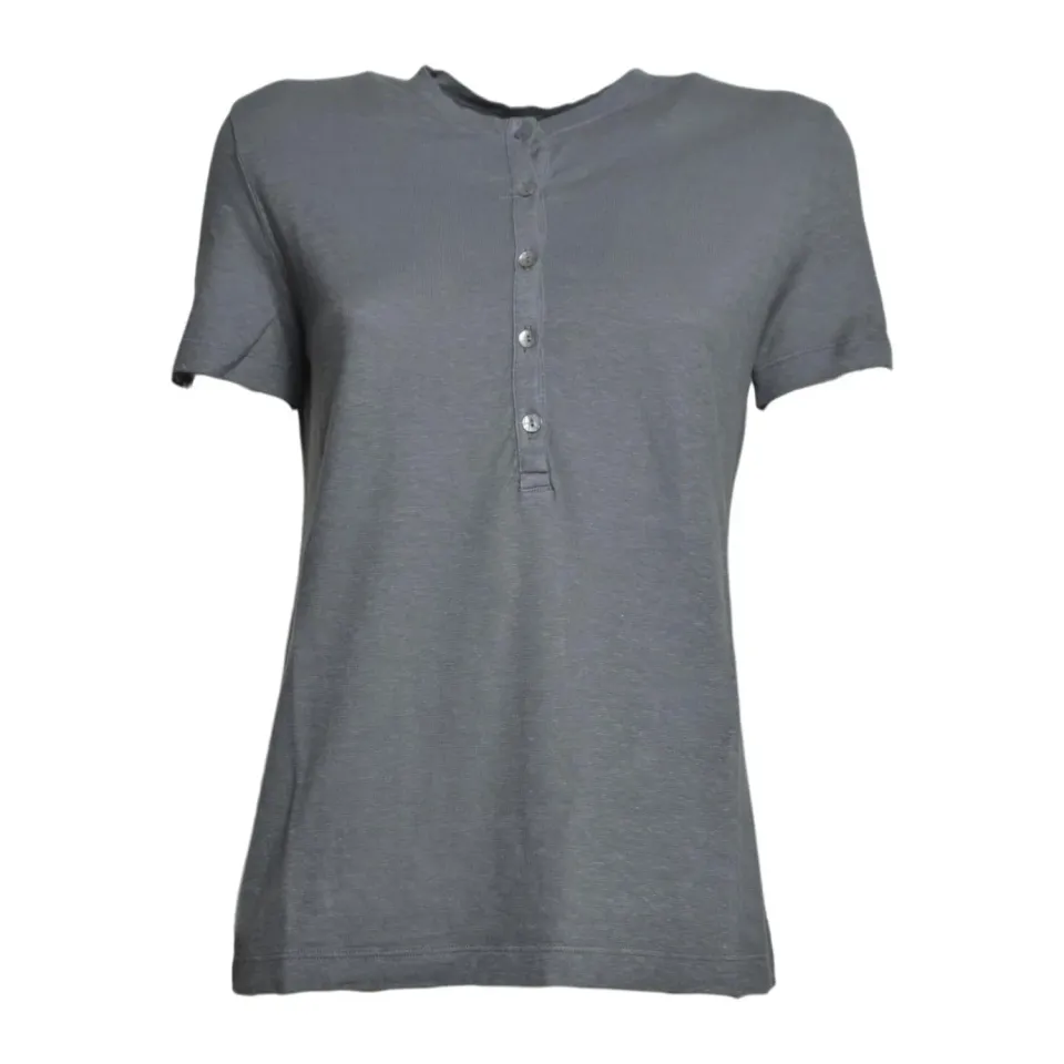 Solotre M1AB013294S t-shirt seta grigio scuro