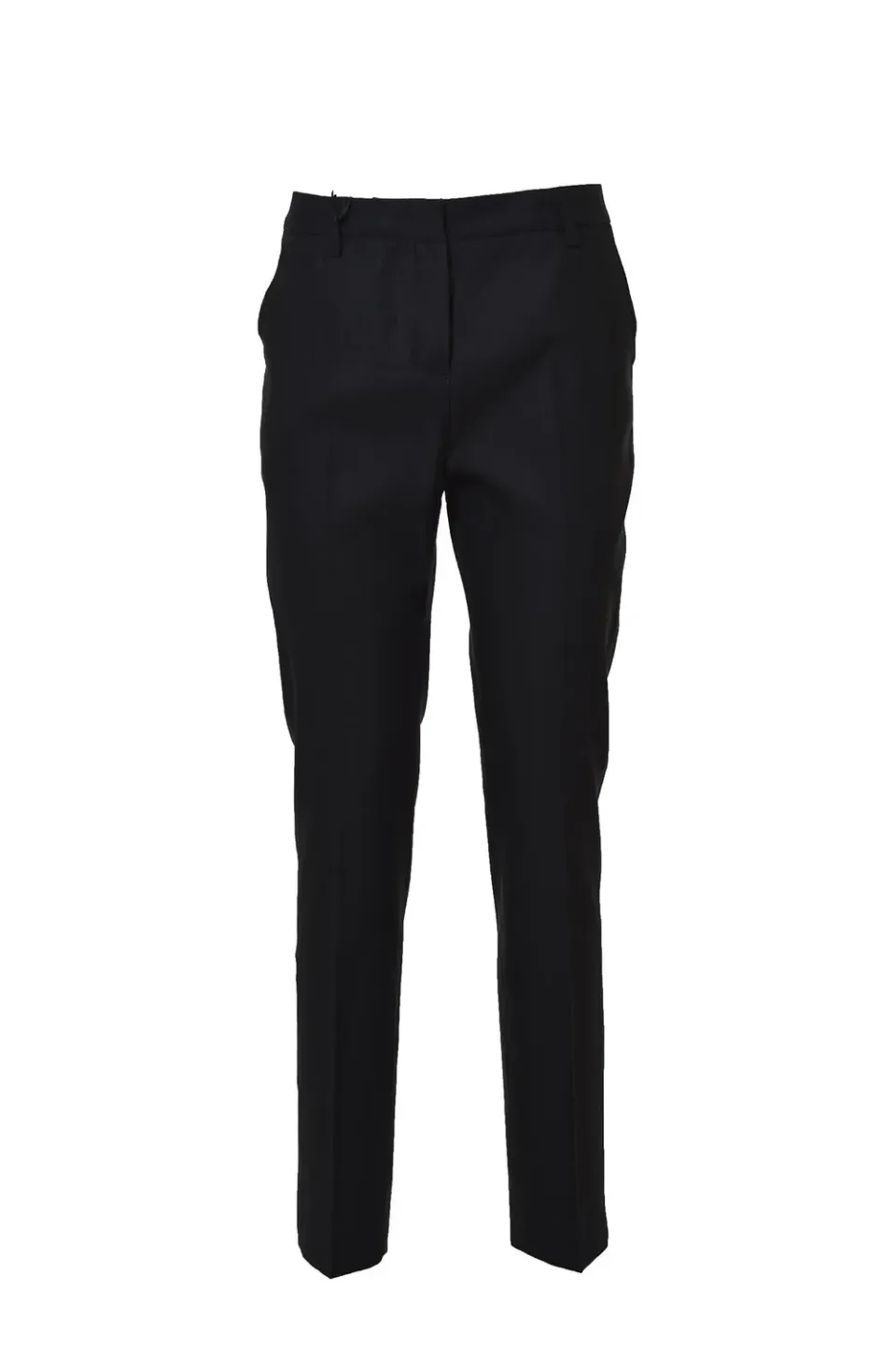 Tonello 02P53203306U pantaloni sartoriali neri lino