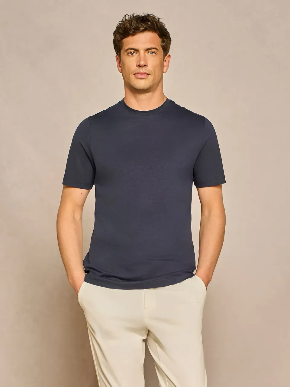 Paul Taylor t-shirt fluid jersey blu ultralight
