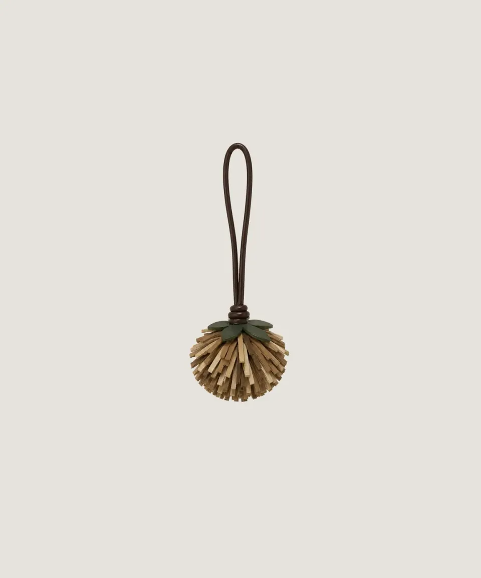 Rodier charm borsa pelle talpa pompon