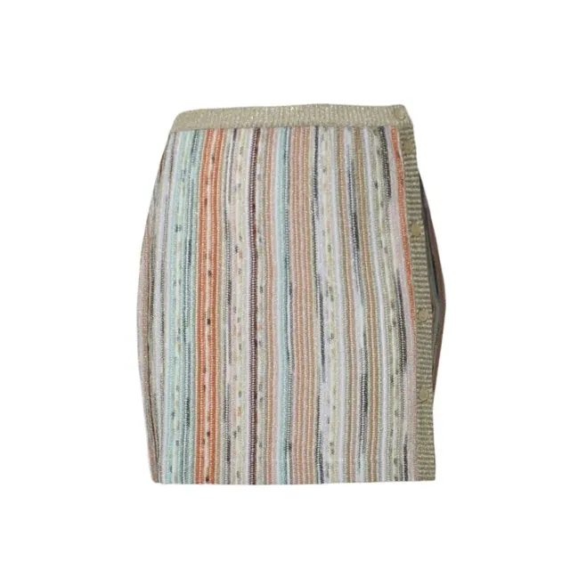 Missoni DS25SH0IBR002H minigonna lamé multicolore bottoni