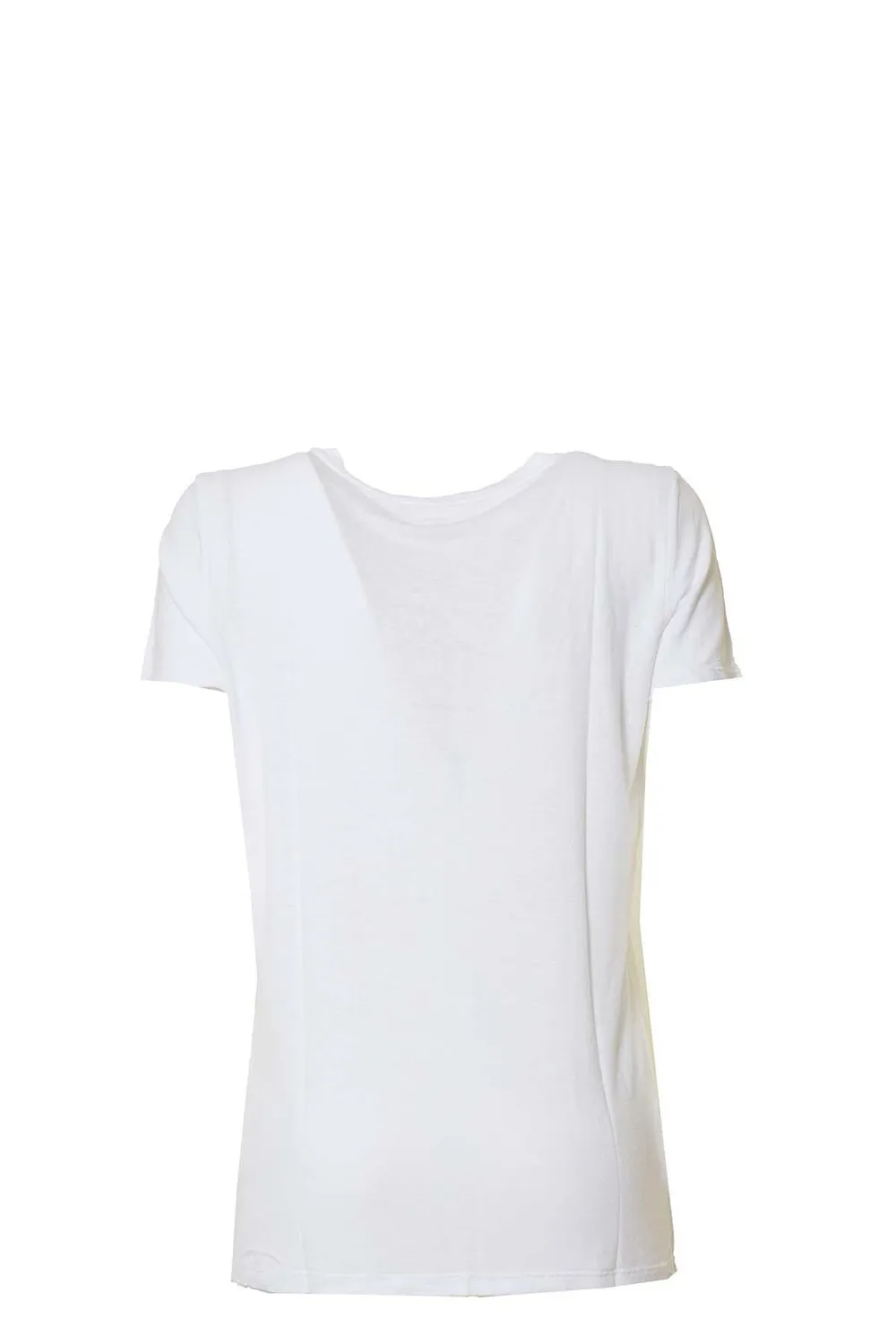 L'Agence 5734GNT t-shirt Harvey bianca scollo rotondo