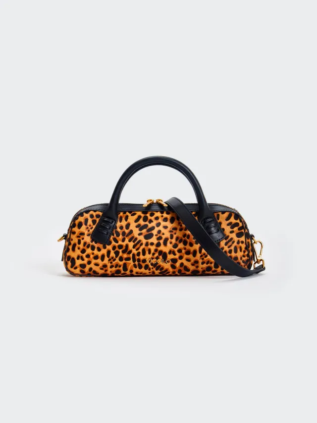 Vicolo Laila borsa a tracolla leopardata taglia unica pelle
