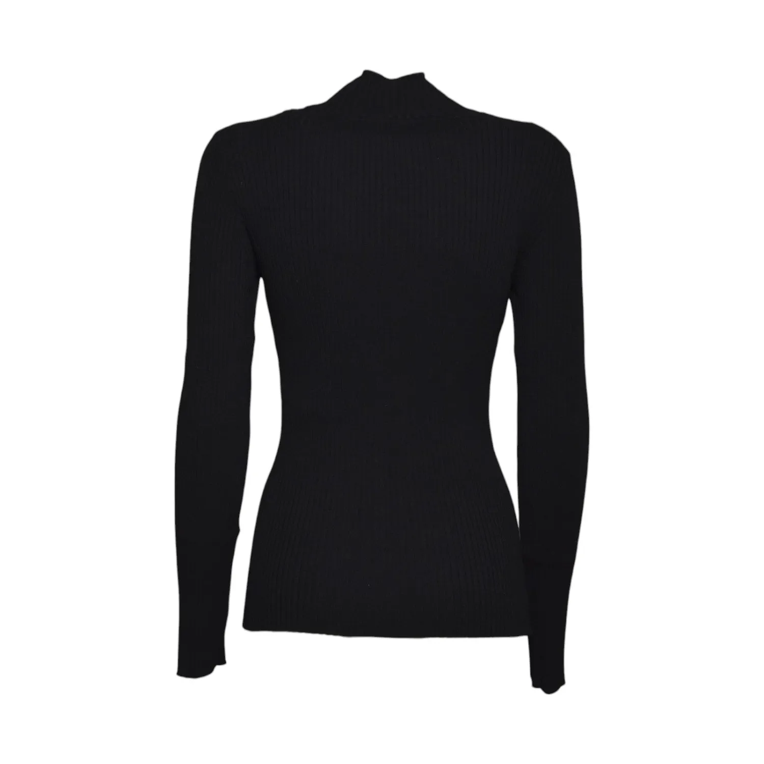 Courregès 326MPU289FI0001 maglione nero costine