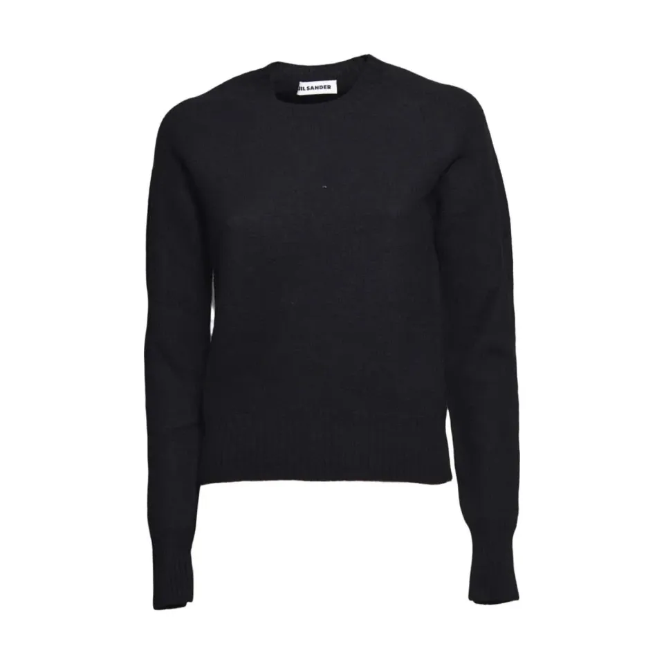 Jil Sander J01GP0103J14603 pullover nero donna
