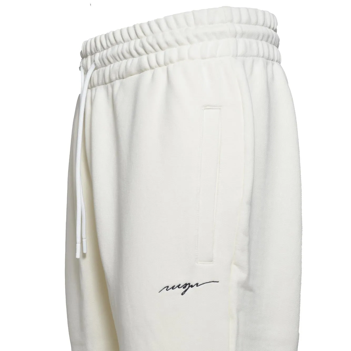 MSGM 3640MP79247001 pantalone felpa panna