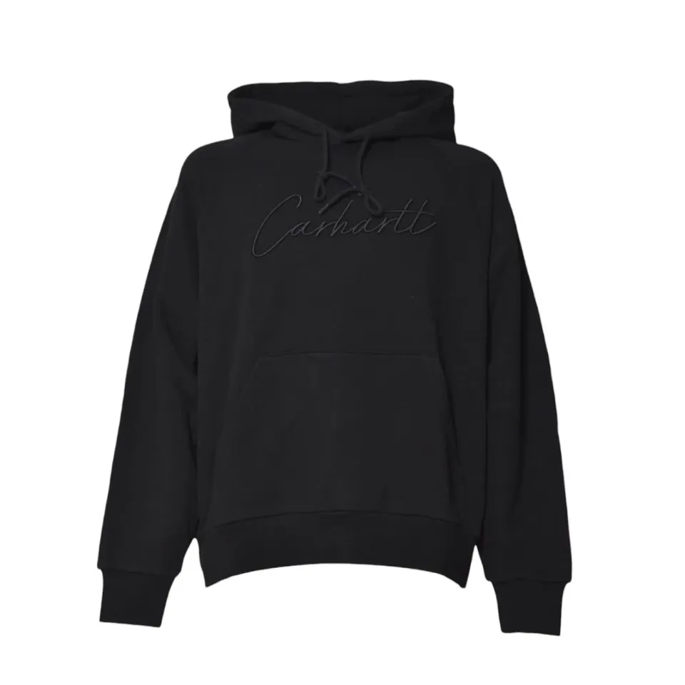 Carhartt Wip I035640 felpa cappuccio nera cotone