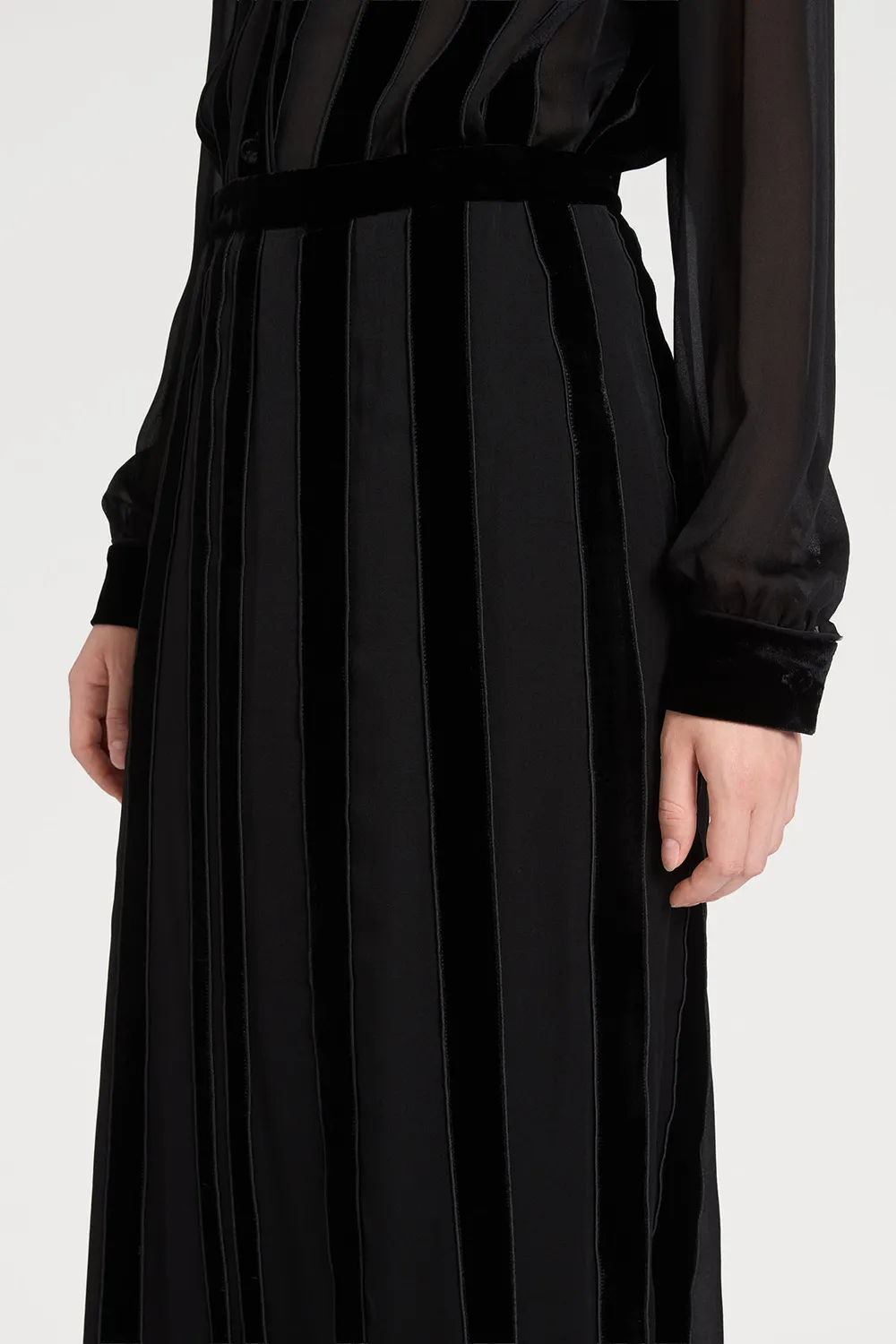 Ports 1961 PE425XXL08 gonna nera effetto seta