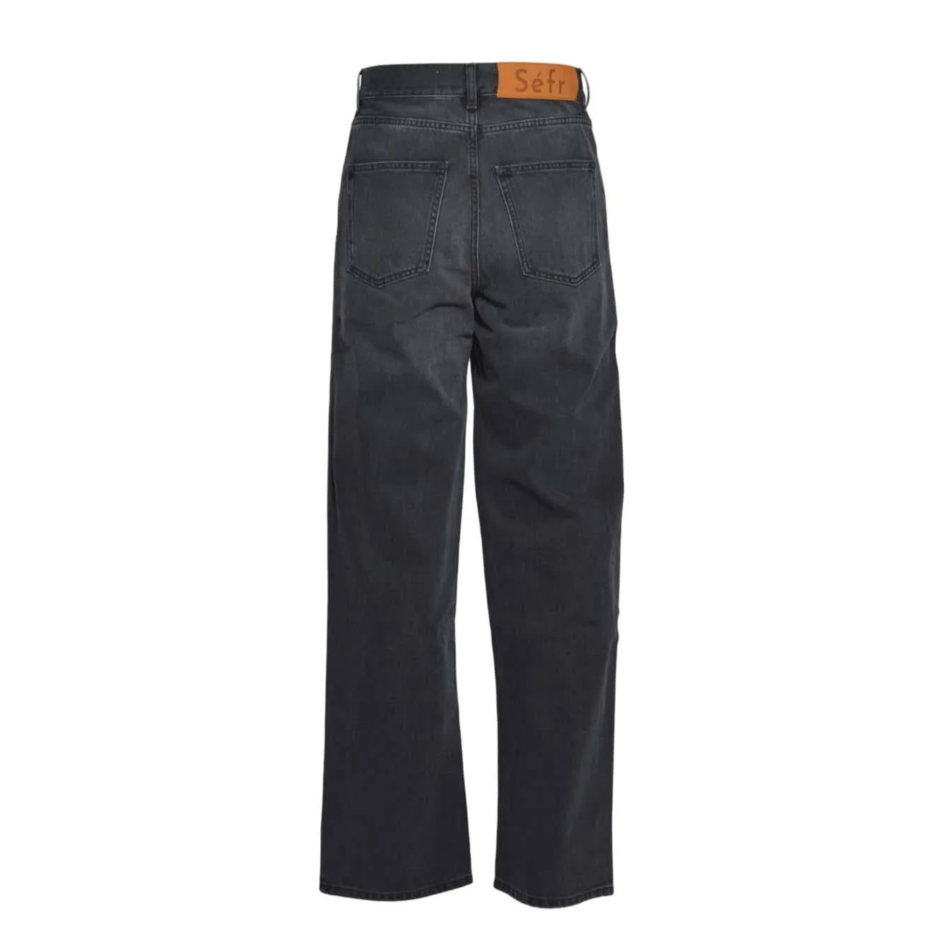 Séfr Wide Cut MFW24WIDECUTCRE jeans uomo nero denim