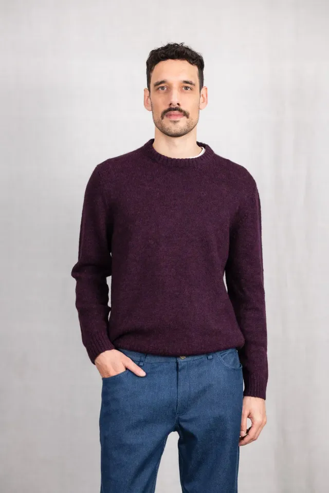 Jyoti Saposoa maglione alpaca mora taglia L